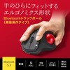 Sanwa Supply MA-BTTB186BK Bluetooth Trackball (Silent, 5 Buttons, Thumb Operation)