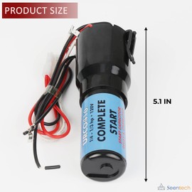 RCO410 3in1 Hard Start Capacitor by Seentech - Compatible with Refrigerators & Freezers 1/4-1/3 H.P. 115VAC – Repalces Model: TJ90RCO410, AP4503017, 600-410, ERP410, HS410, RC0410, RCO-410 (Pack 1)