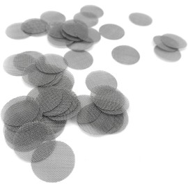 Pipe Screen - Stainless Steel - Smoking Pipe Filters Screens for Pipe & More - 15mm (0.6in) - Gauze Ash Catcher Smoking Screen (50 Pack)