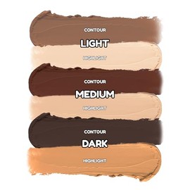 KimChiChic Beauty Effn Sculpt - Barra de contorno y resaltado de doble extremo, fórmula cremosa y mezclable con mantequilla de semillas de mango, vita