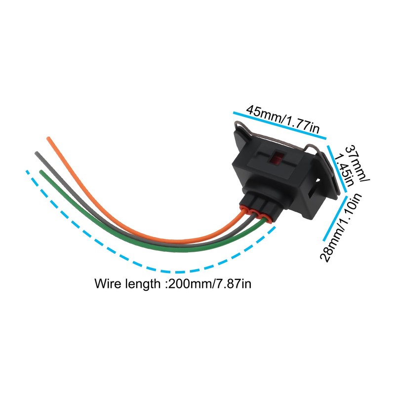 OTOTEC 2pcs 3 Pin Automobile Ignition Coil Plug 89FG14A464HCB Compatible