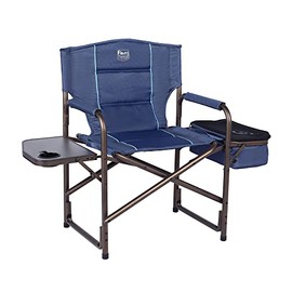 Timber Ridge Laurel Director's Chair with Cooler Bag & Side Table, Adult, Blue