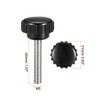 sourcing map M5 x 40mm Metric Male Thread Knurled Clamping
