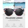 LVIOE Sunglasses for Glasses Wearers Women's Round Fit-Over Glasses with