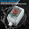 IP67 Button Switch Outdoor Waterproof Box Red Button Emergency Stop