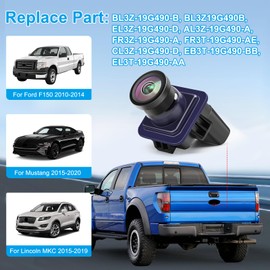 Backup Camera Rear View Camera Compatible with Ford F150 2010-2014 Mustang 2015-2020 Lincoln MKC 2015-2019 Replace EL3T-19G490-AA EL3Z-19G490-D BL3Z-19G490-B