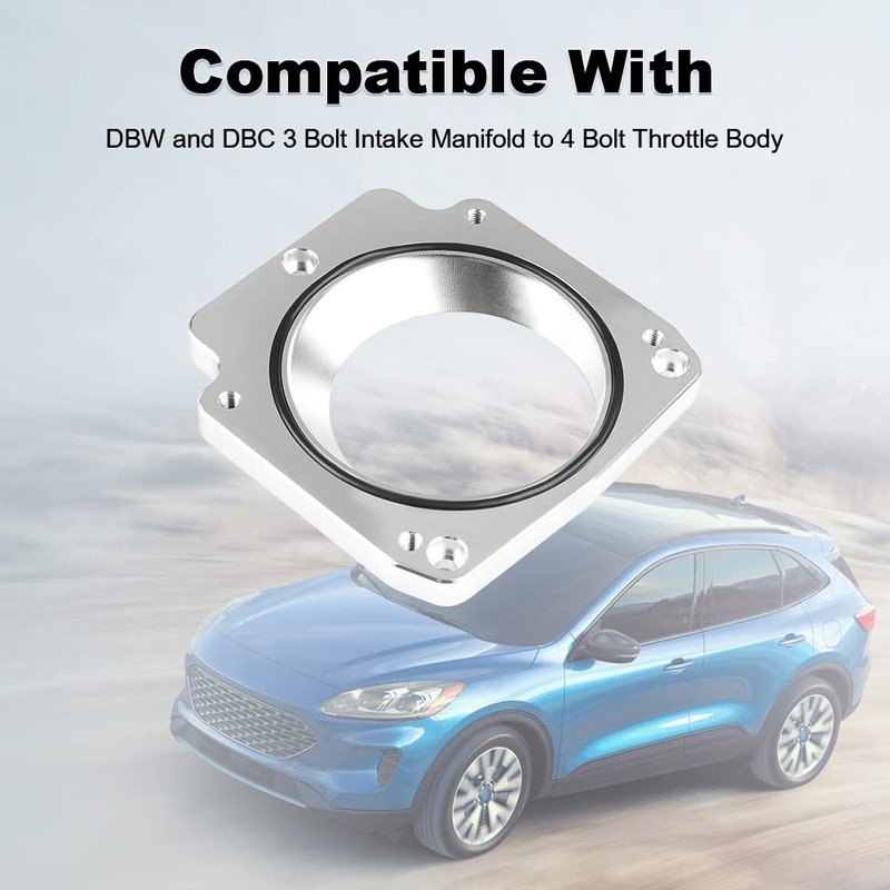 WMPHE LS Throttle Body Adapter 92mm Compatible with LS1 3