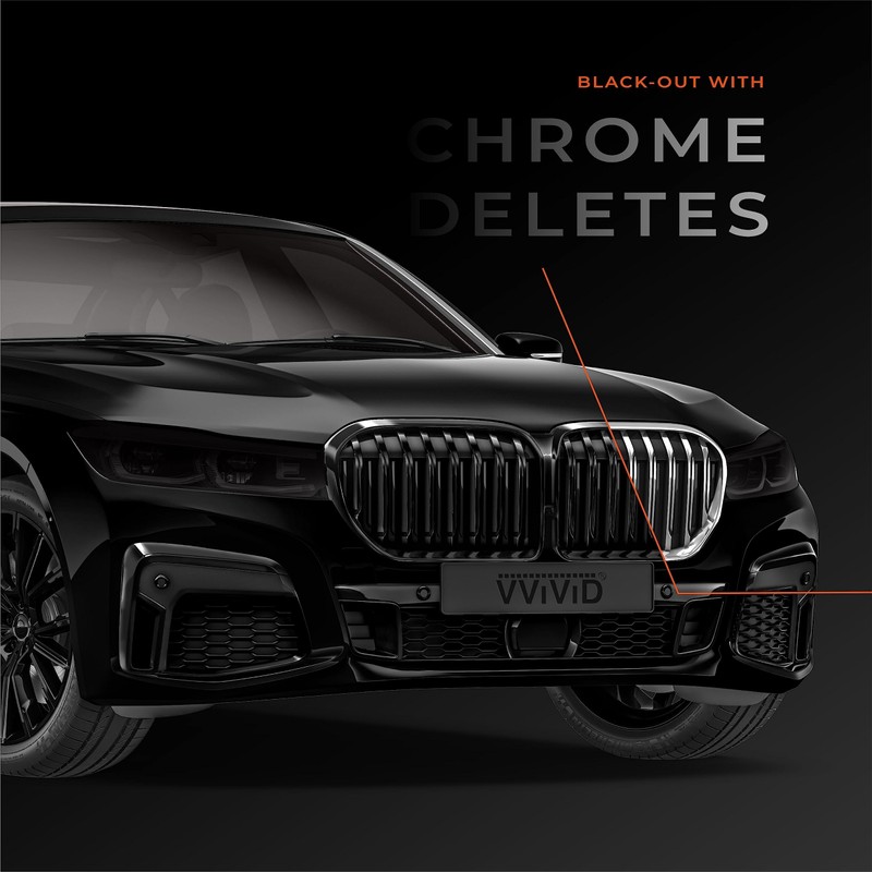 VViViD High Gloss Epoxy Black Carbon Fiber Vinyl Detailing Wrap