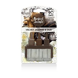 6x Perfect Scents 3 Scents Air Freshener Refill Limited Edition - Compatible with 3volution Velvet Jasmine & Oud 20ml