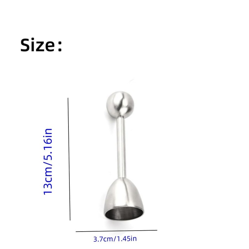 DACUAN Metal Egg Scissors, 1PCS Egg Topper Cutter Shell Opener