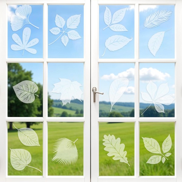 Classicseali Pack of 26 Bird Protection Windows, White, Bird Window