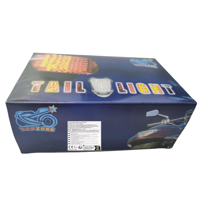 TOPZONE LED Brake Taillight Integrated Turn Signal For Ducati 2010-2011-2012-2013-2014