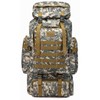 80L Waterproof Camouflage Outdoor Activity Backpacks - Bag Color: Black