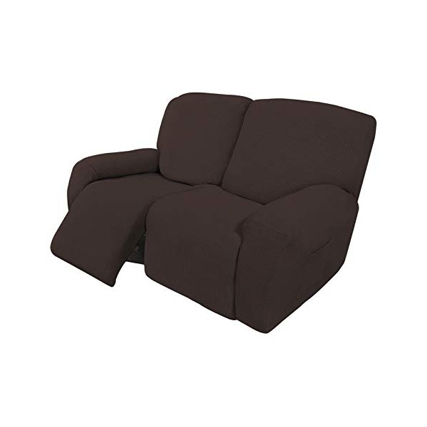 Easy-Going 6 Pieces Recliner Loveseat Stretch Sofa Slipcover Sofa Cover