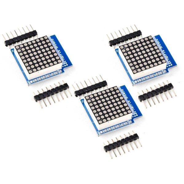 3 x CANADUINO® Wemos D1 Mini 8x8 LED Matrix Shield