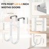 2 Pack Over Door Hook Hanger with Dual Hook Heavy