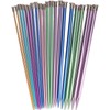 CYSFETENA Ultra Light Aluminum Knitting Needles Set 20PCS,9.8 in Weaving