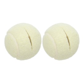 sourcing map 2 Pcs Precut Walkers Tennis Balls, Universal Precut Glide Ball Walkers Accessories Glides for Furniture Legs and Floor Protection, Dark White