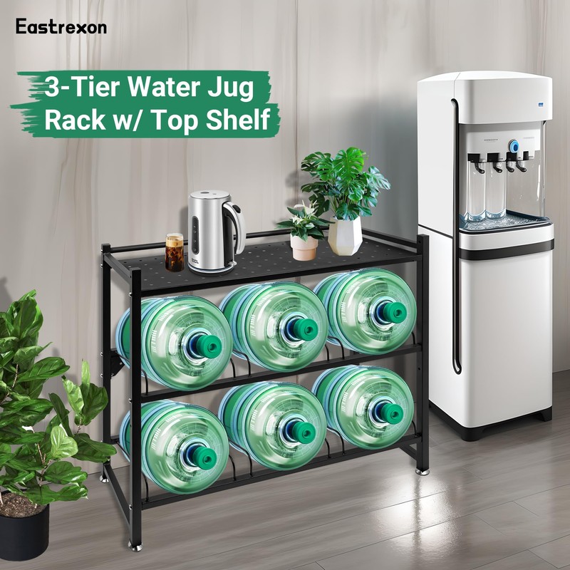 Eastrexon 5 Gallon Water Jug Holder Heavy Duty，3-Tier Water Jug