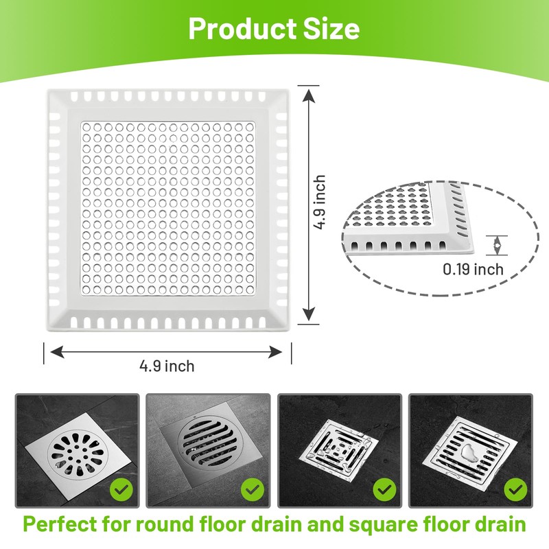 Drain Hair Catcher,Shower Drain Cover Hair Catcher Shower Drain Strainer
