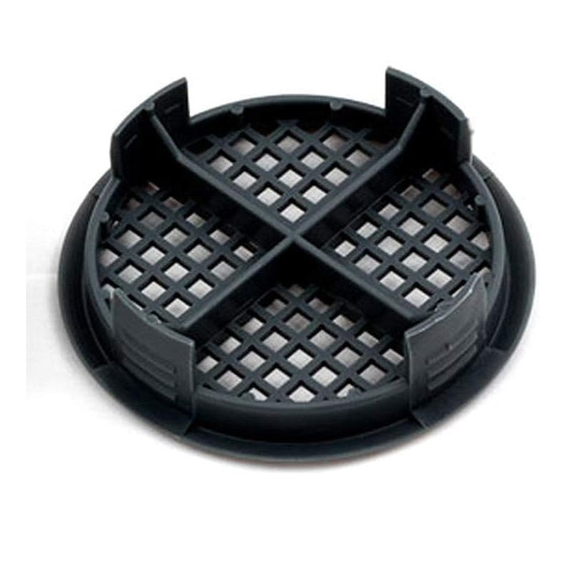 fiXte 70mm Lattice Design Anthracite Grey Plastic Push in Circular