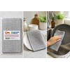 ZEE APPAREL Cotton Kitchen Tea Towels, 5 Pack, Grey with