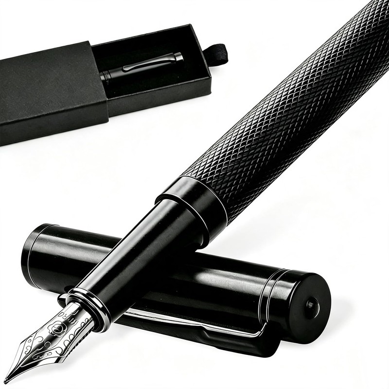 Juego de Pluma Estilográfica, Pluma Estilográfica Ultra Elegante con Caja