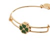 Alex and Ani Four-Leaf Clover Slider Charm Bangle