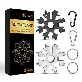 NDakter Advent Calendar Men Filling, 2 Pack Small Gifts, 18-in-1 Snowflake Multitool Christmas Gifts