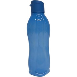 Tupperware to Go Eco 1000 ml Eco Easy Flip Top Drinking Bottle EcoEasy for Carbonated Drinking Bottle XL 1 Litre (Blue)