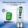Hydrogen Water Bottle Generator 2pack, Glass Hydrogenated Water Bottles Health