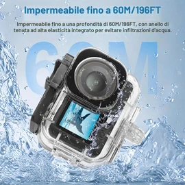 FitStill DJI Action 6 - Kit completo da immersione per DJI OSMO Action 6, custodia impermeabile da 60 m, 3 filtri e manico galleggiante, per snorkeling, surf, immersioni, accessori protettivi DJI