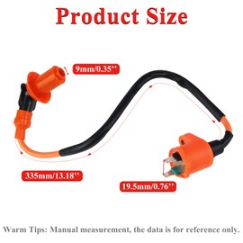 High Performance Racing Ignition Coil Electrode For 50cc 80cc 125cc 150cc Chinese Scooter 4 stroke GY6 Engine Orange
