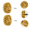Operitacx 2 Sets 4 Inches Pneumatic Degumming Wheels Rubber Eraser