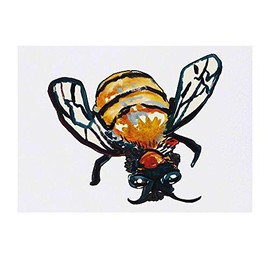 'Bumble Bee' Temporary Tattoo - Water Resistant, Skin-Safe, Non-Toxic Transfer (TO00028319)