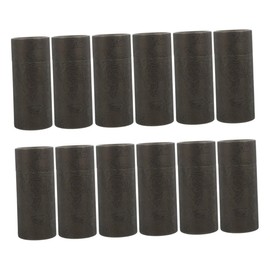 STOBOK Cylindrical Paper Tube Boxes 12pcs Kraft Paper Lipstick Tube Storage Elegant Skincare Packaging Tea Caddy Smooth Sleek Surface