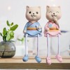 2pcs Car Dashboard Decorations Resin Fun Cartoon Cute Animal Ornaments