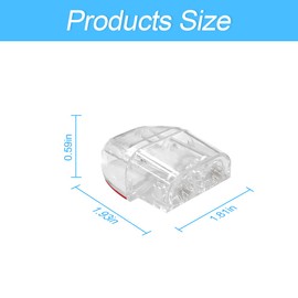 2Pack Car Deer Warning Whistle Devices, Deer Whistles for Car, Horns Sensor Alerts Gadgets for Avoids Collisions, Deer Warning Devices Animal Alert for Vehicles & Motorcycles (Clear)