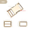 TIANLIN Buckles and Clasps, Metal Buckles (Gold), 50 x 30