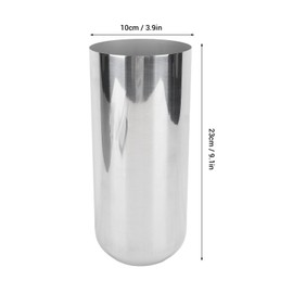 Metal Vase, Unique Design, Silver Stainless Steel Vase for Flowers, Home Decoration, Office, Wedding, Size 23 x 10 cm, Modern Table Decoration, Ambience and Beauty for