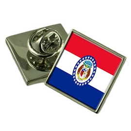 Missouri Flag Lapel Pin Badge 18 mm Choose Gift Bag