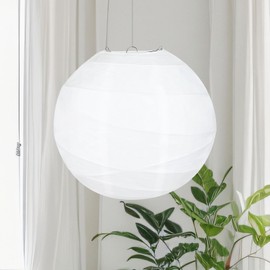 Encham Lampshade Paper Lantern Round Lanterns Ribbed 15 cm 6 Inches for DIY Party Garden Wedding Birthday Decoration