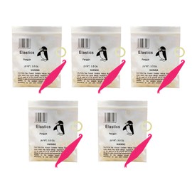 Orthodontic Rubber Bands, 5/16 Inch, 500 Pieces, Medium Tooth Gap, 5 Pieces, Elastic Placer for Braces