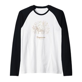 Sea Goat Capricorn Zodiac Lovers Stars Constellation Graphic Raglan Baseball Tee