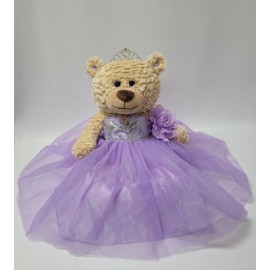 KINNEX COLLECTIONS SINCE 1997 20" Quince Anos Quinceanera Last Doll Teddy Bear with Dress (Centerpiece) ~ B16632-5 (Lavender)