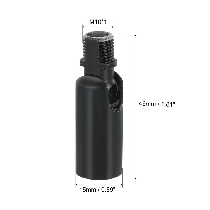 PATIKIL Sloped Ceiling Light Adapter, 3 Pack 180 Degree M10