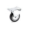 Wiltec Fixed Castor Diameter 75 mm with Rubber Wheel and