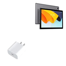 BoxWave Charger Compatible with BYYBUO SmartPad A10 Tablet (10.1 in) - PD GAN miniCube (30W), 30W Tiny PD GAN Type-C Wall Charger - Winter White