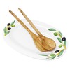 Lashuma Handmade oval serving plate made of Italian ceramic in