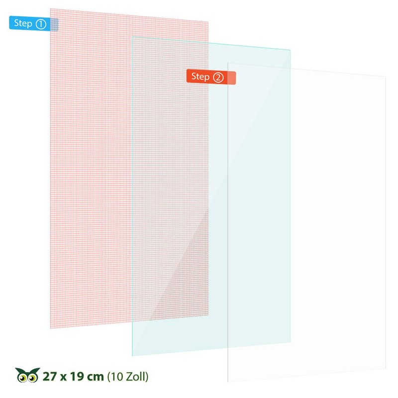 NAUC 2 x protective film 10-10.1 inch tablet screen protector